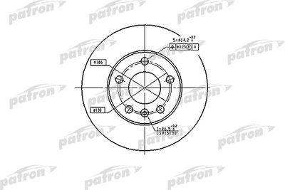 Диск тормозной задний PATRON PBD4051