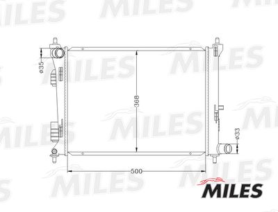 Радиатор Miles ACRB022