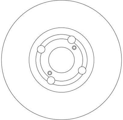 Диск тормозной передний вентилируемый TRW DF4317
