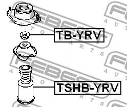 Пыльник амортизатора переднего FEBEST TSHBYRV