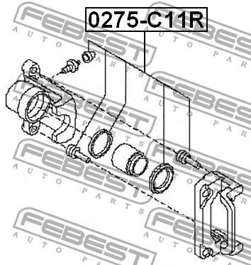 Ремкомплект тормозного суппорта NISSAN D4ABM8J126
