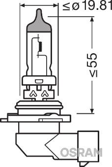 Лампа OSRAM 9006