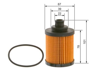Фильтр масляный BOSCH F026407067