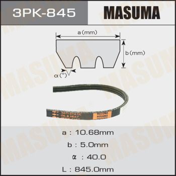 Ремень ручейковый Masuma 3PK845