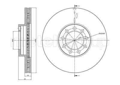 Диск тормозной METELLI 230989C