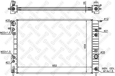 Радиатор охлаждения STELLOX 1025247SX