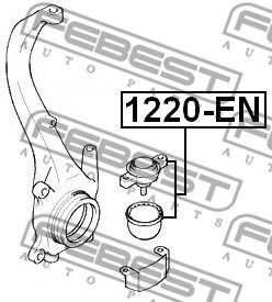 Опора шаровая переднего поворотного кулака FEBEST 1220EN