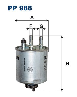 Фильтр топливный FILTRON PP988