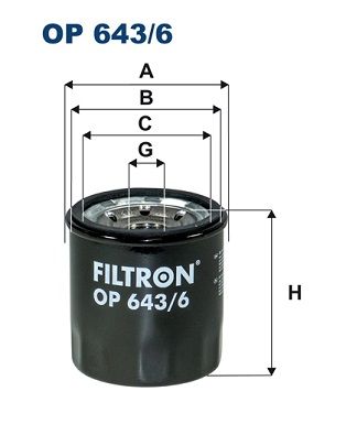 Фильтр масляный FILTRON OP6436