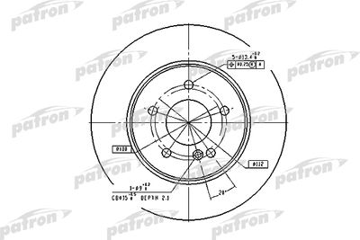 Диск тормозной PATRON PBD2813