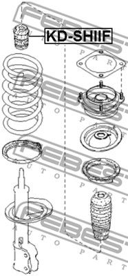 Отбойник амортизатора переднего Hyundai/Kia 0K20134111A