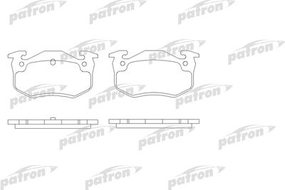 Колодки тормозные дисковые задние PATRON PBP558