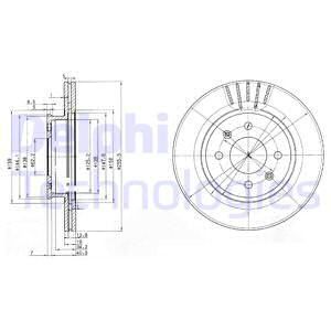 Диск тормозной DELPHI BG3934