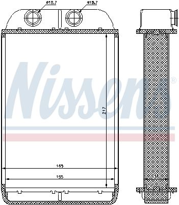 Радиатор отопителя NISSENS 70232