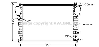 Радиатор системы охлаждения AVA MSA2309
