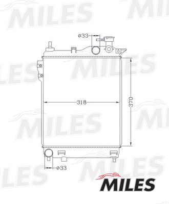 Радиатор Miles ACRB025
