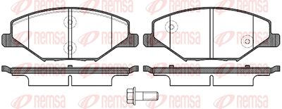 Колодки тормозные передние REMSA 155300