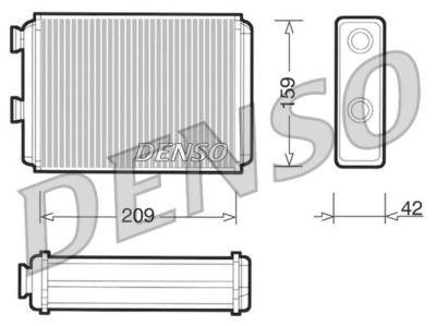 Радиатор отопителя DENSO DRR09070