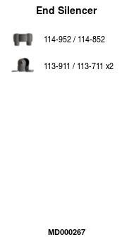 Глушитель задняя часть POLMOSTROW 3031
