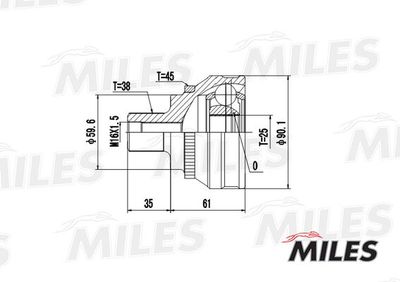 ШРУС наружный Miles GA20003