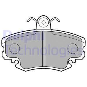 Колодки тормозные дисковые DELPHI LP885