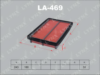 Фильтр воздушный LYNXauto LA469