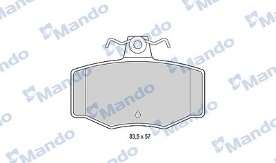Колодки тормозные задние Mando MBF015730