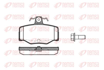 Колодки тормозные дисковые REMSA 034300