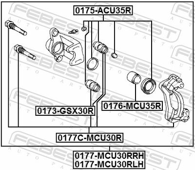 Пыльник втулки направляющей суппорта тормозного переднего TOYOTA 4777541030