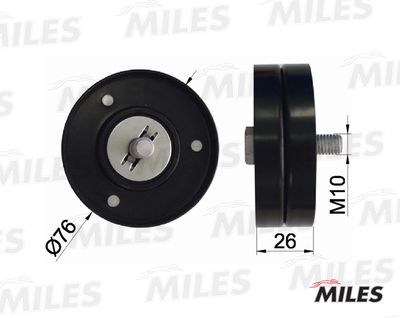 Ролик ремня приводного Miles AG03120
