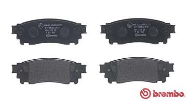Колодки тормозные задние BREMBO P83166