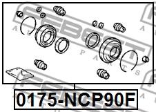 Ремкомплект суппорта переднего FEBEST 0175NCP90F