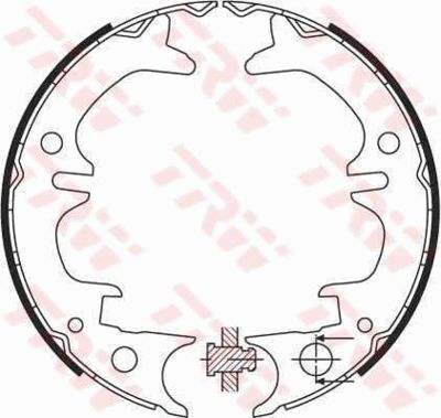 Колодки тормозные барабанные TRW GS8430