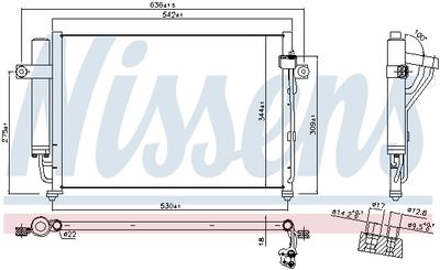 Радиатор кондиционера NISSENS 94646