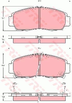 Колодки тормозные дисковые TRW GDB3240