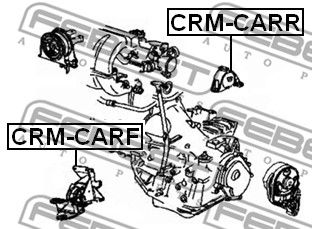 Подушка двигателя задняя FEBEST CRMCARR