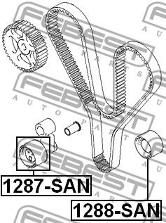Ролик натяжителя ремня ГРМ Hyundai / Kia 2445037120