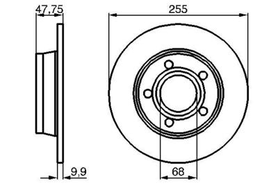 Диск тормозной BOSCH 0986478480