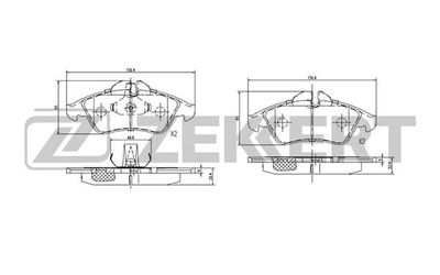 Колодки тормозные дисковые передние Zekkert BS2123