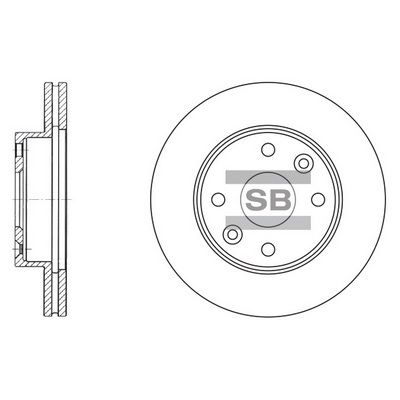 Диск тормозной SANGSIN SD2012