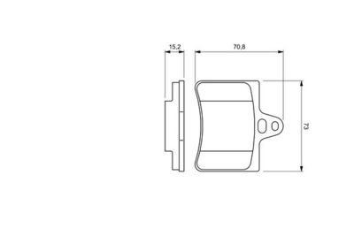 Колодки тормозные дисковые BOSCH 0986424580