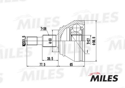 ШРУС наружный Miles GA20023