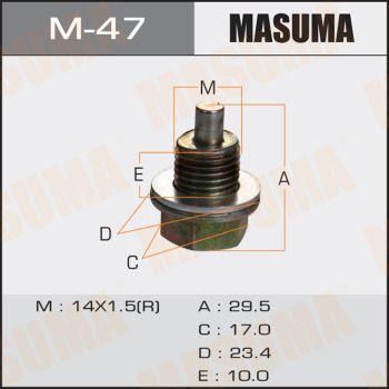 Болт маслосливной Masuma M47