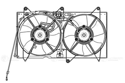 Вентилятор охлаждения с кожухом LUZAR LFK3003