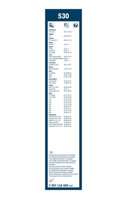 Щетка стеклоочистителя BOSCH 3397118400