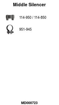 Глушитель средняя часть POLMOSTROW 30230