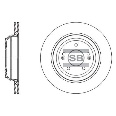 Диск тормозной SANGSIN SD1134