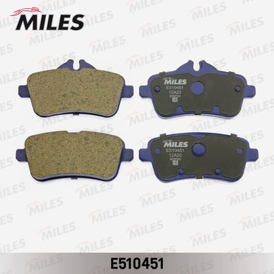 Колодки тормозные задние Miles E510451
