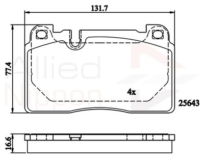 Колодки тормозные передние VAG 8R0698151AH