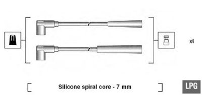 Комплект проводов высоковольтных MAGNETI MARELLI MSK582